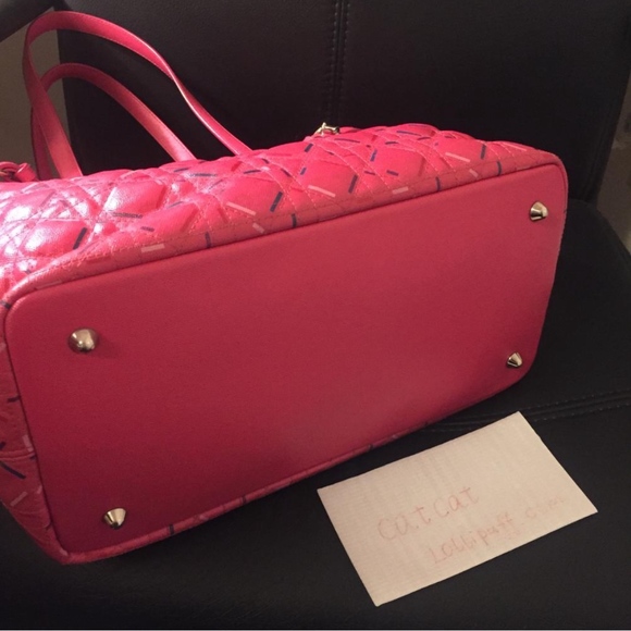 CHRISTIAN DIOR RARE DIOR PINK TOTE - Picture 3 of 7